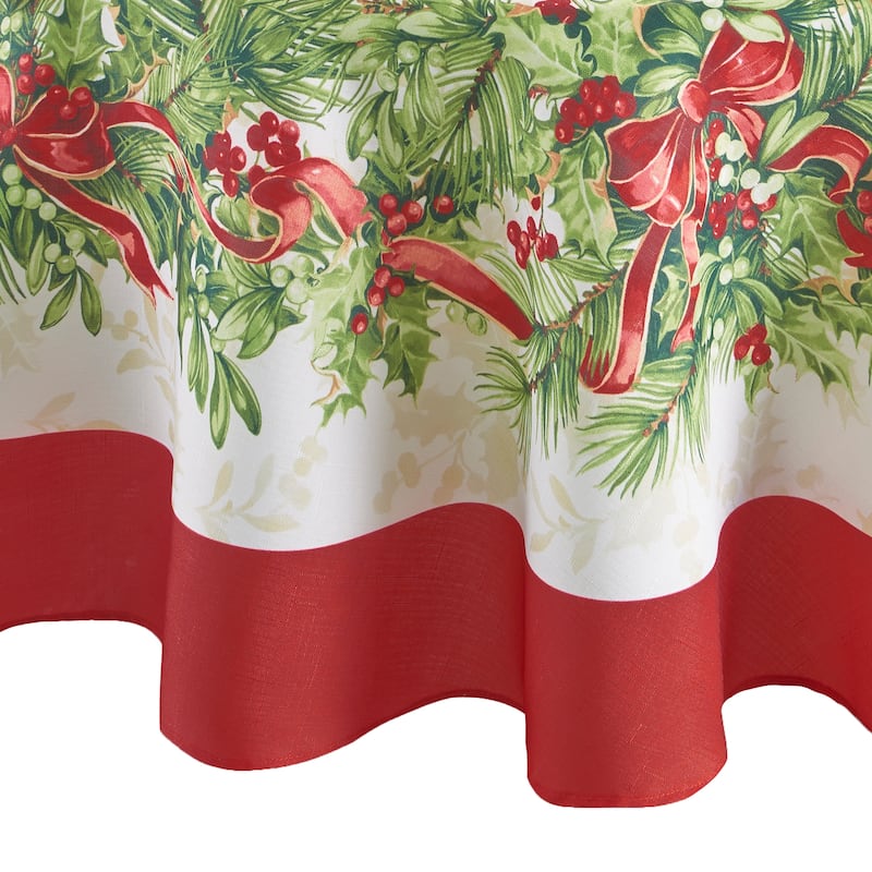 Holly Traditions Holiday Tablecloth