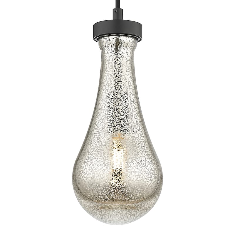 Innovations Lighting 451-1P-G451-5ME Owego 12" Tall Mini Pendant with - Matte Black