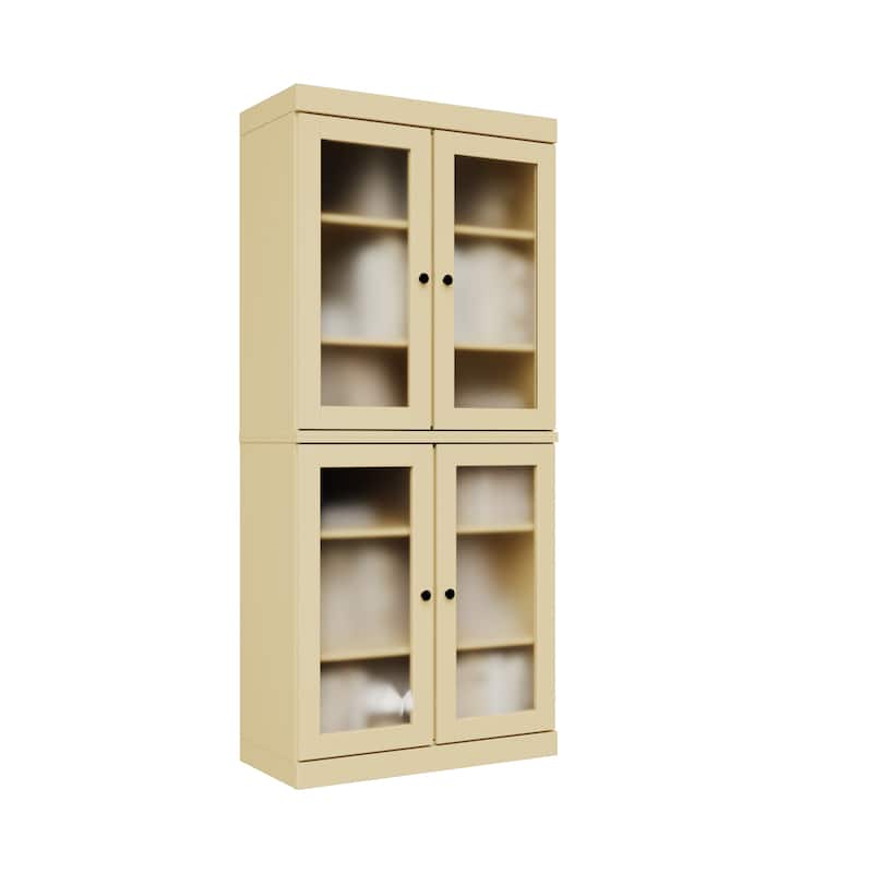 100% Solid Wood 6-Shelf Bookcase with Optional Doors by Palace Imports