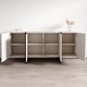 preview thumbnail 5 of 10, Meble Furniture Kinzie 180 Sideboard 71" Wide x 32" High - Matte Two-Tone Modern Buffet Credenza with Cabinet Storage