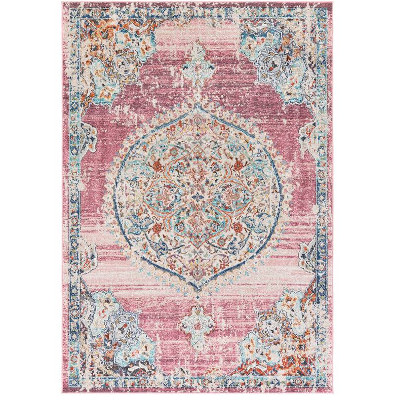 Gabbie Distressed Medallion Area Rug