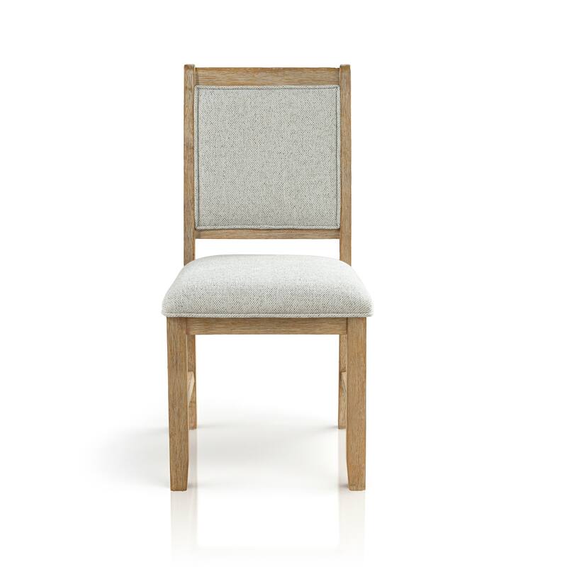 Furniture of America Virex Rustic 7-Piece Solid Wood Extendable Dining Table Set