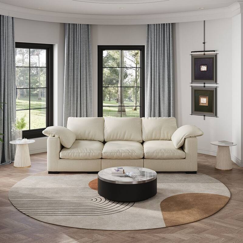14.96" Modern Light Luxury Side Table, Glossy Sintered Stone Tabletop, Metal Base, White
