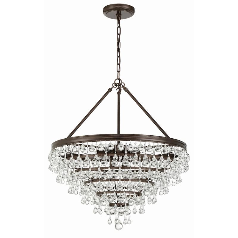 Crystorama Lighting Group Calypso 8 Light 24" Wide Chandelier with