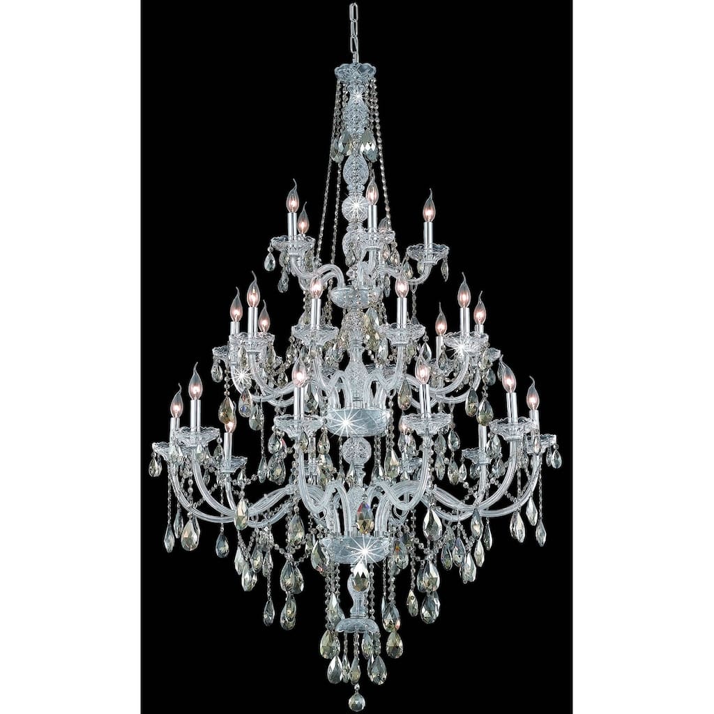 Elegant Lighting 7925G43-GT/RC Verona 25 Light 43" Wide Crystal