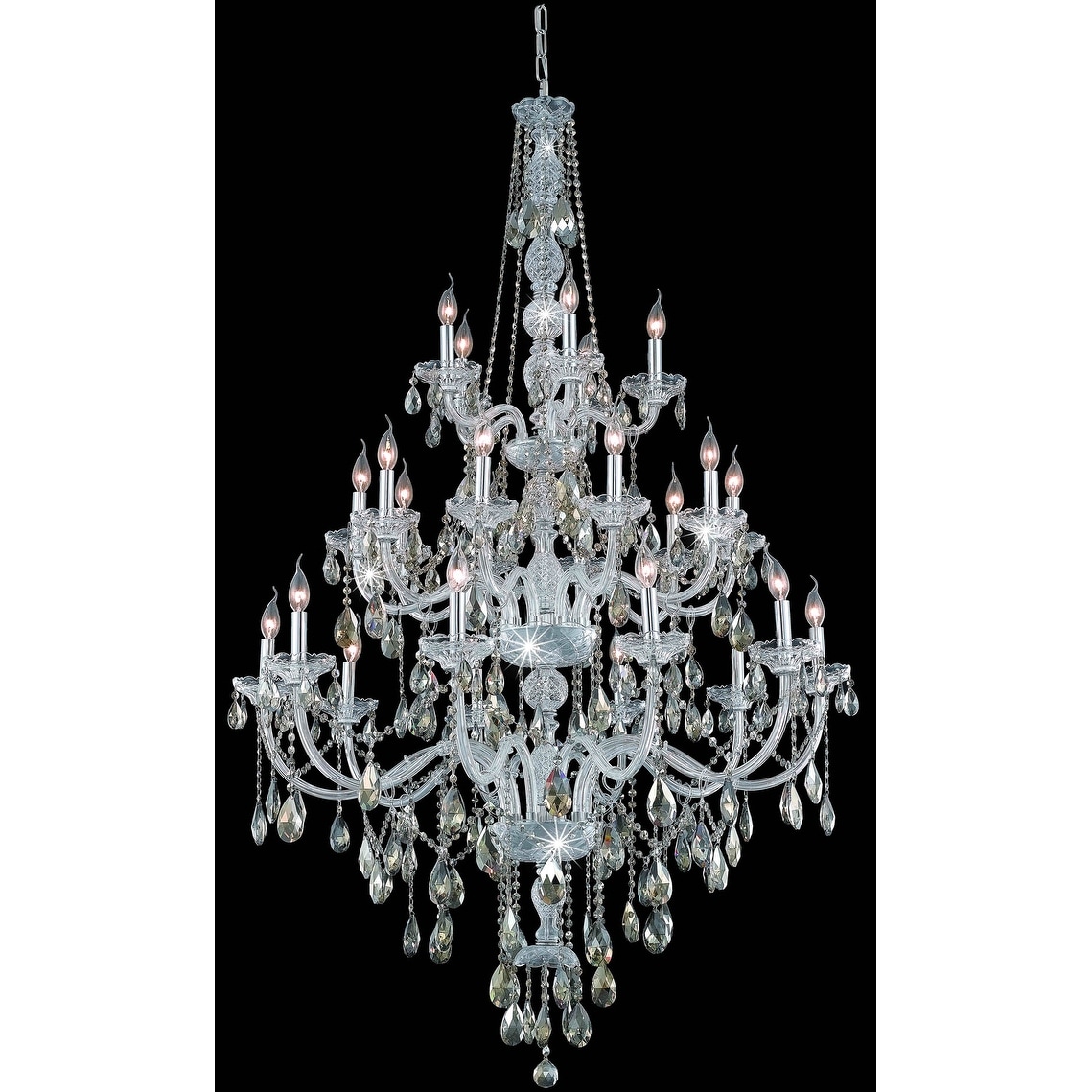 Elegant Lighting 7925G43-GT/RC Verona 25 Light 43" Wide Crystal