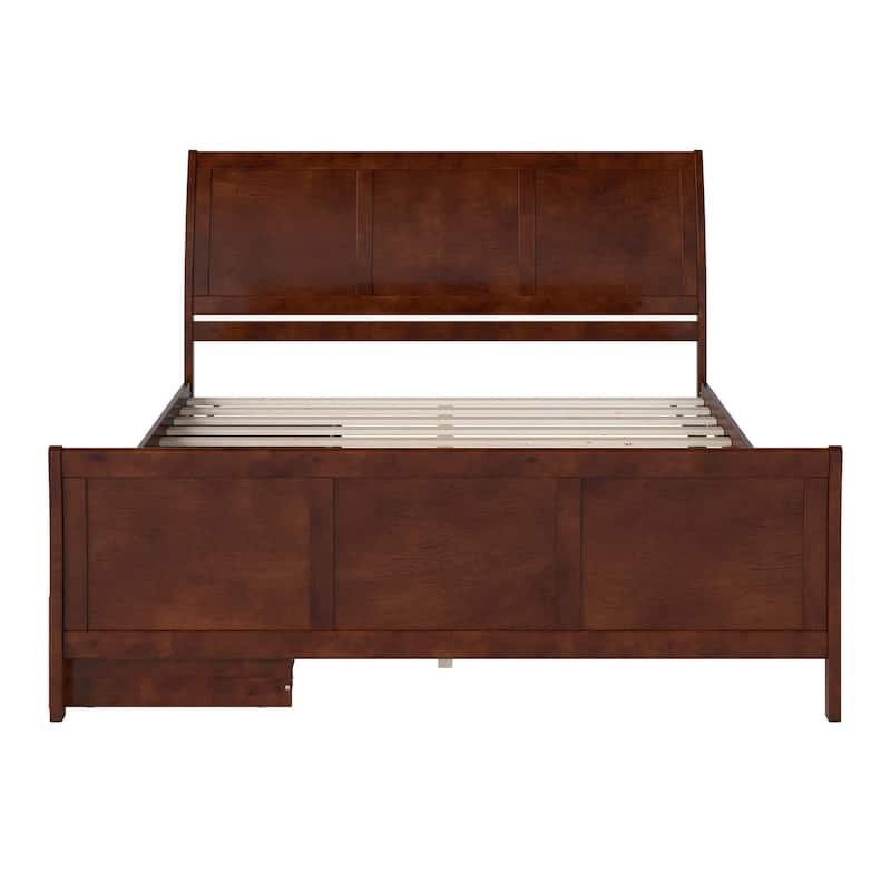 AFI Portland Platform Bed with Matching Footboard & Storage Drawers