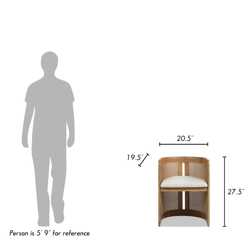 Jennifer Taylor Home Lilith Rattan Dining Chair