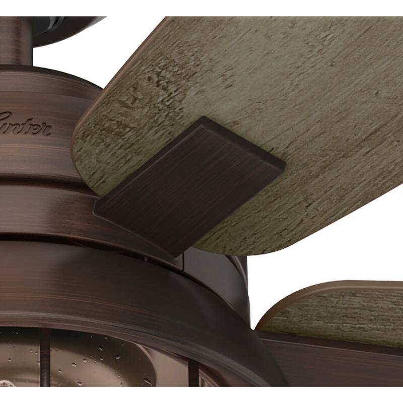 Hunter 52" Coral Bay Outdoor Ceiling Fan with Light