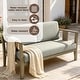 preview thumbnail 101 of 195, Outdoor Teak Solid Wood Patio Furniture Set Loveseat Armchair Table Collection