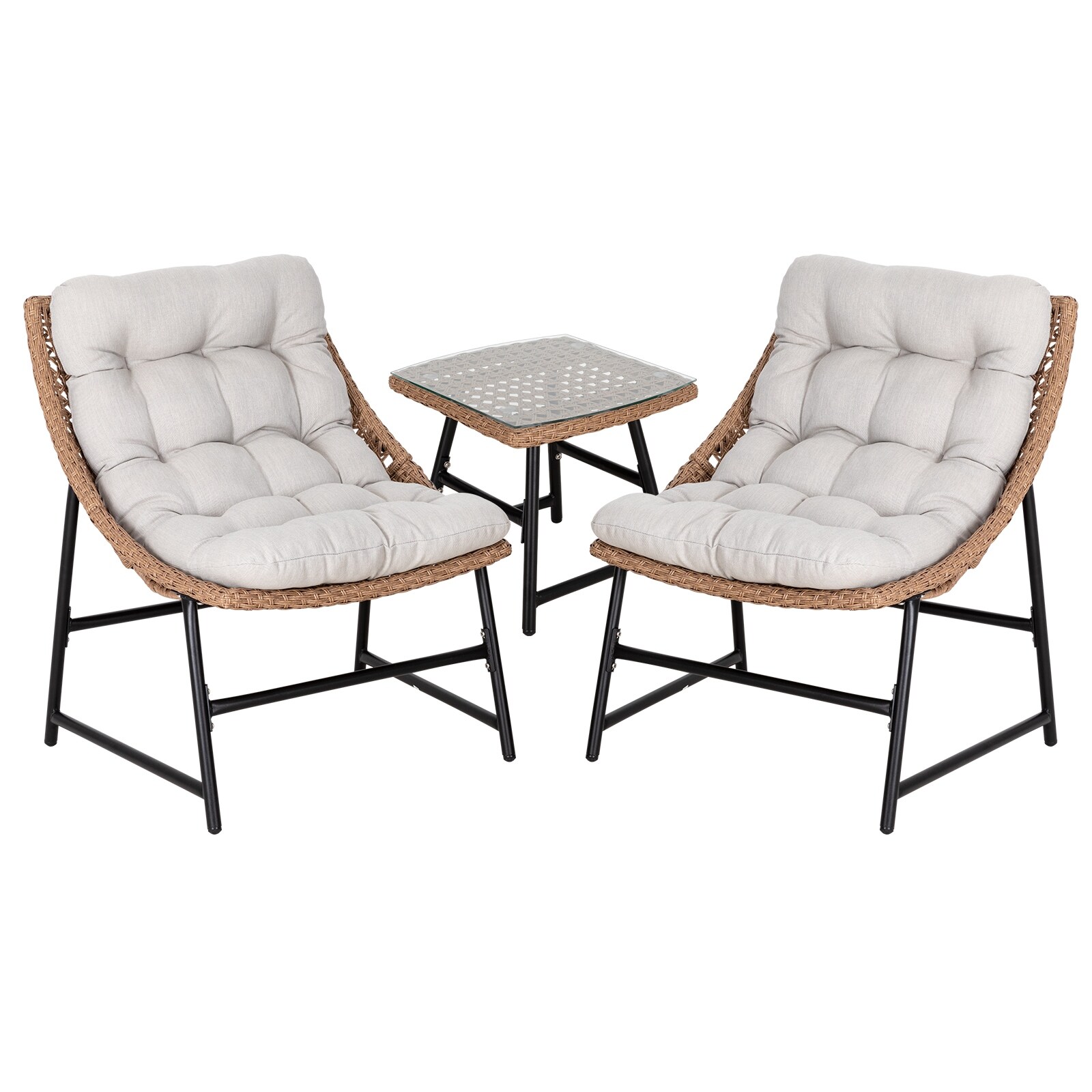 Manor park outdoor patio papasan chairs set of 2 natural deals