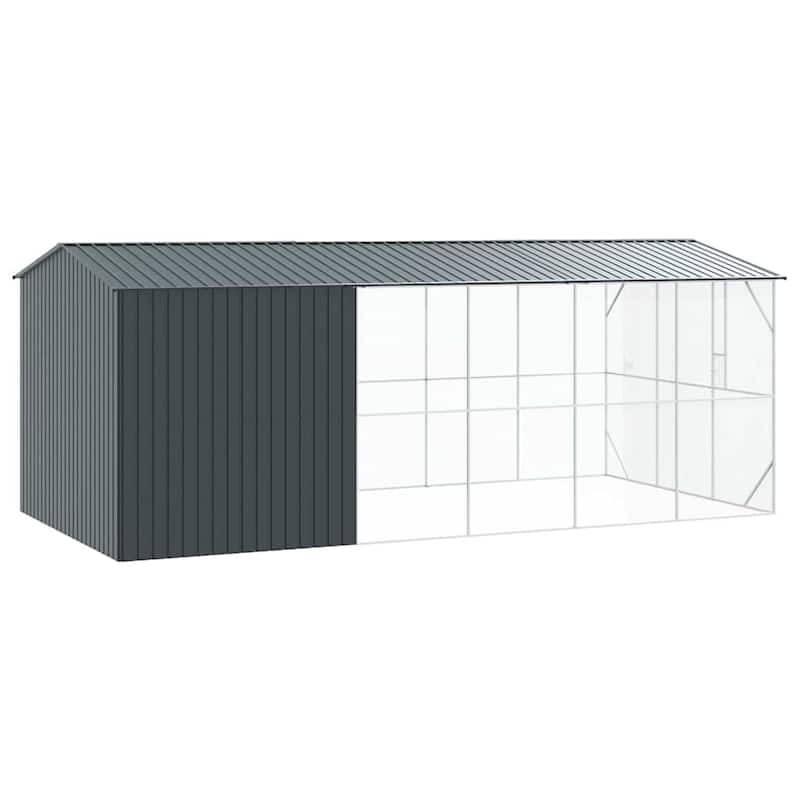 vidaXL Bird Cage Anthracite Galvanized steel