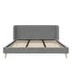 preview thumbnail 5 of 10, The Novogratz Holly Upholstered Wingback Platform Bed