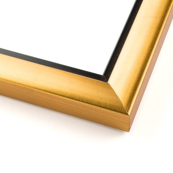 10x12 - 10 x 12 Gold With Black Lip Solid Wood Frame with UV Framer's ...