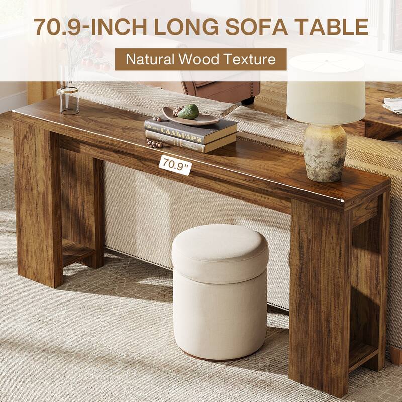 70.9 Inches Extra Long Console Table for Living Room, Hallway