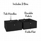 preview thumbnail 28 of 26, RiverRidge Kids 4-Tier 24in Ladder Shelf Toy Organizer with 3 Open Display Shelves- White with Two 5" Fabric Bins