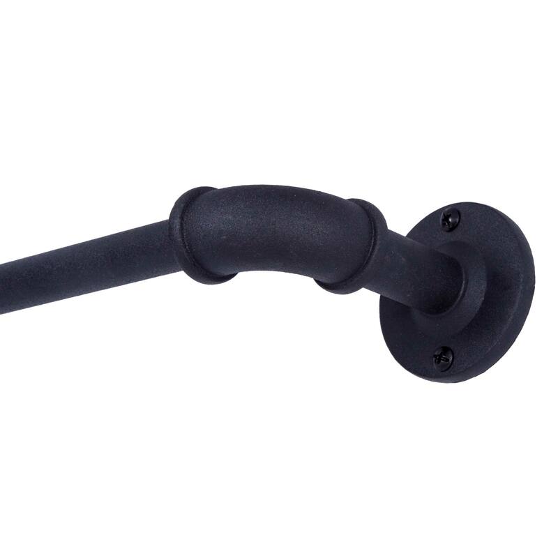 Sun Zero Bronn Industrial 3/4" Room Darkening Curtain Rod - 36 to 66 inches
