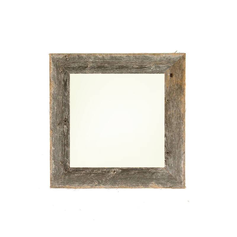 HomeRoots 6" x 6" Gray Solid Wood Tabletop Picture Frame