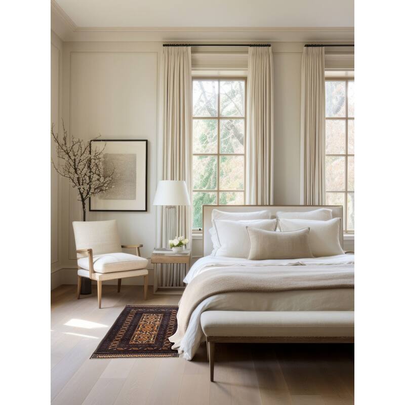 ECARPETGALLERY Hand-knotted Teimani Brown Wool Rug - 2'11 x 4'11