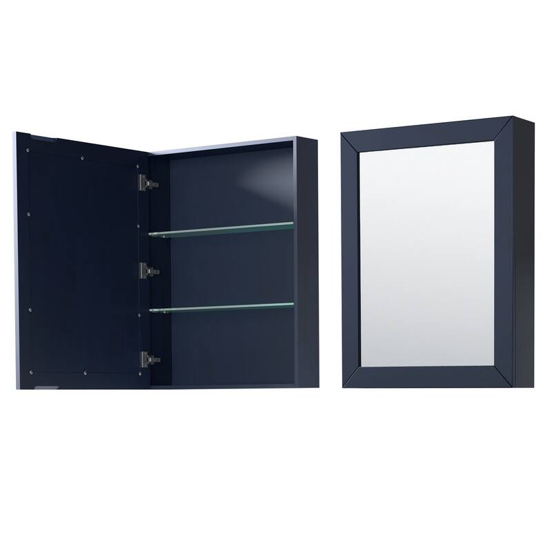 Daria 48 Inch Single Vanity, Cultured Marble Top, Medicine Cabinet