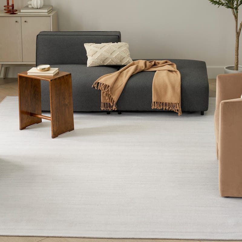 Nourison Washable Essentials Indoor Solid Area Rug