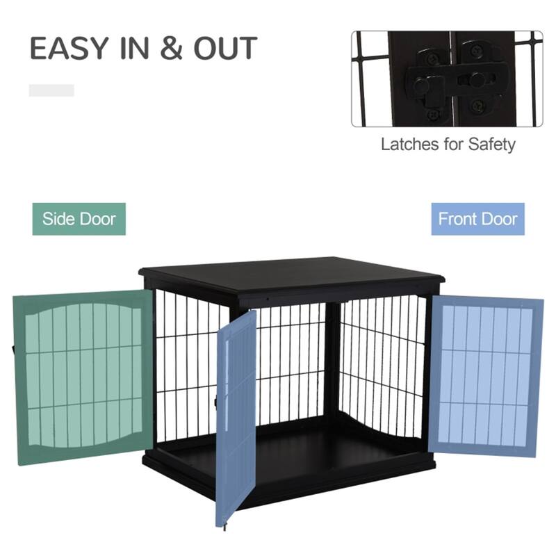 2 in 1 Design Dog House with Loackable Door for Security Suitable for Medium and Small Dogs