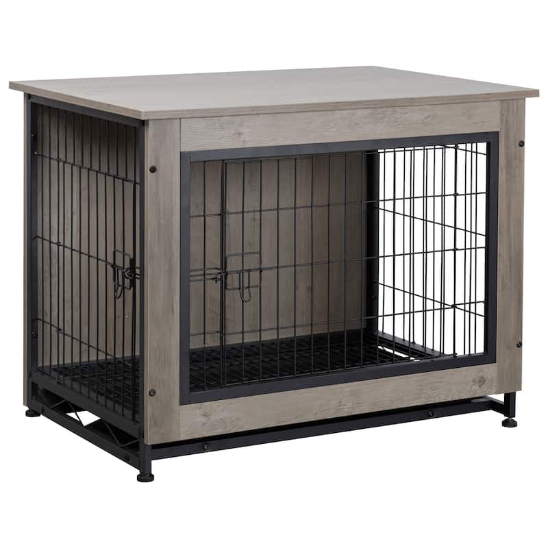 Futzca Dog Crate, Double-Doors Dog Furniture