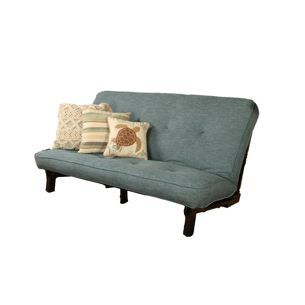 Somette Carson Full-size Futon Set in Java Finish with Mattress