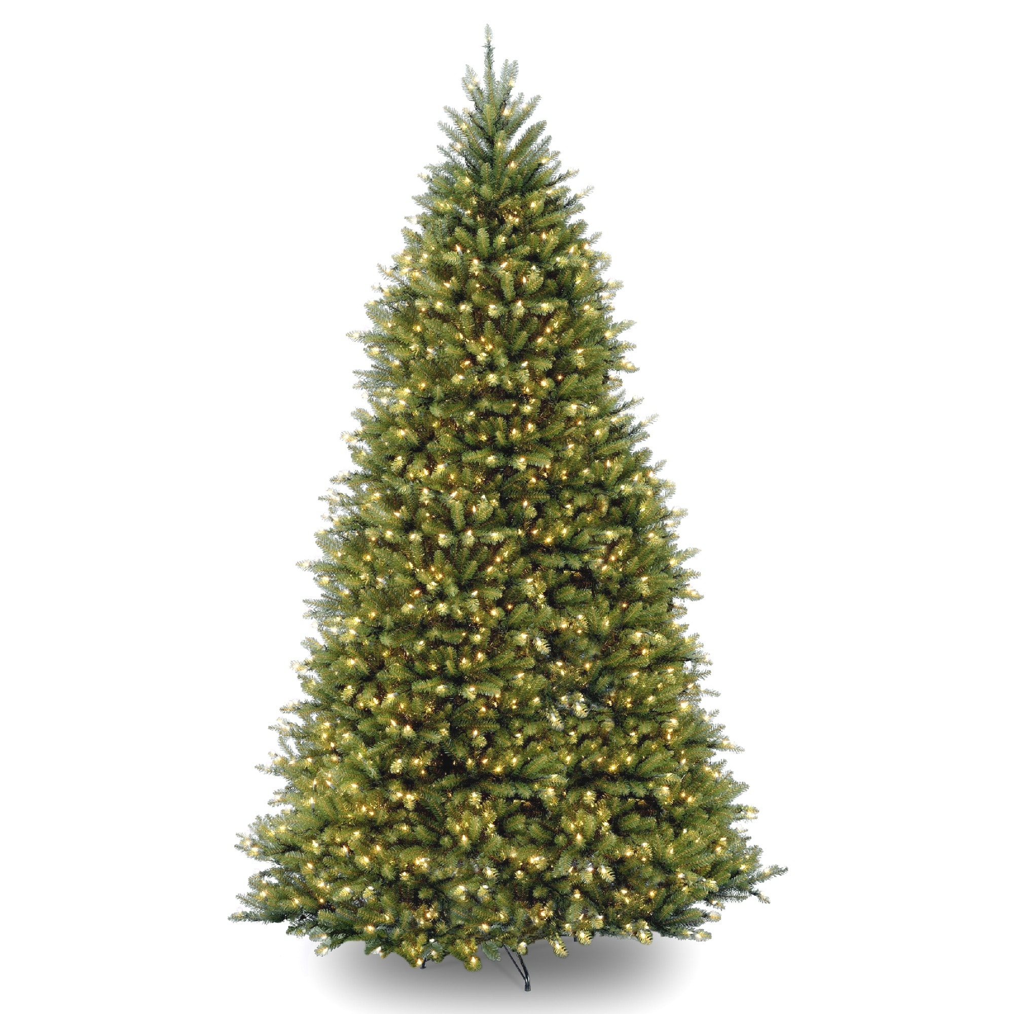 Shop 10’ Pre-Lit Dunhill Fir Power Connect Artificial Christmas Tree - Dual Color LED Lights 