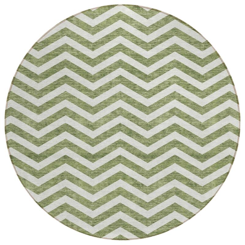 Machine Washable Indoor/ Outdoor Chantille Chevron Stripe Rug