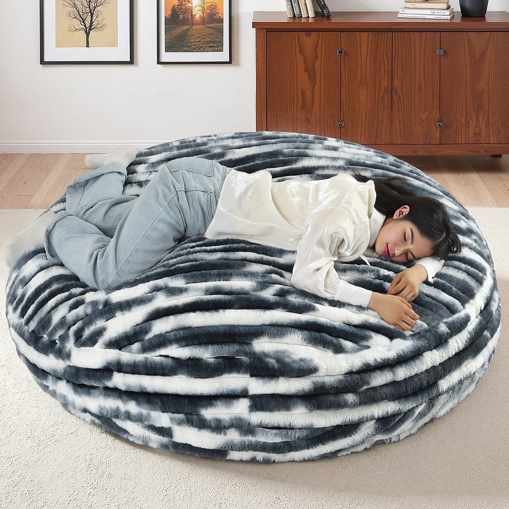 Oversized Bean Bag Chair Bean Bag Bed for Adults & Convertible