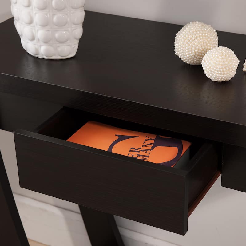 DH BASIC Curved Entryway Storage Sofa Table by Denhour