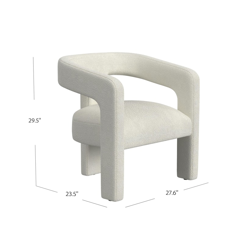 HomePop Upholstered Barrel Accent Chair