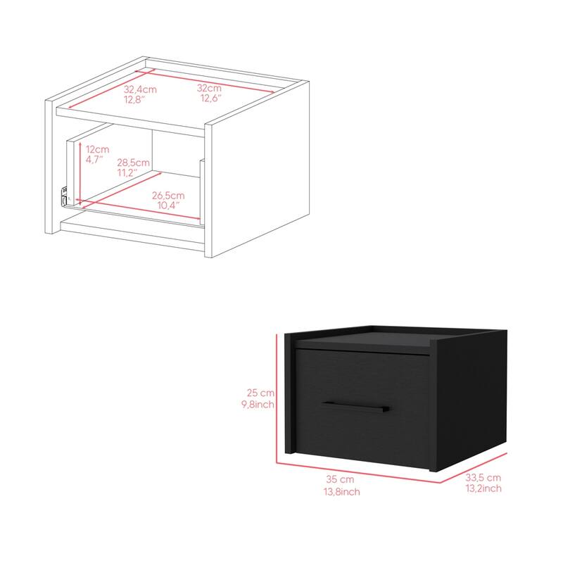Floating Nightstand Calion,Bedroom，for Living Room,and Dining Room