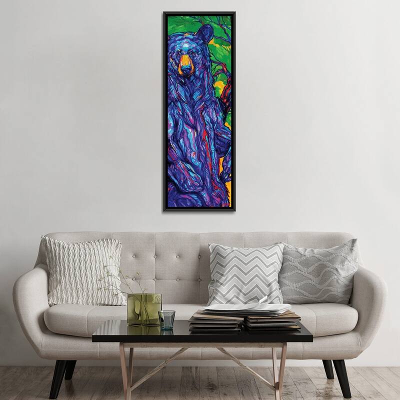 iCanvas "Guardian Bear" by Derrick Higgins Framed Canvas Print