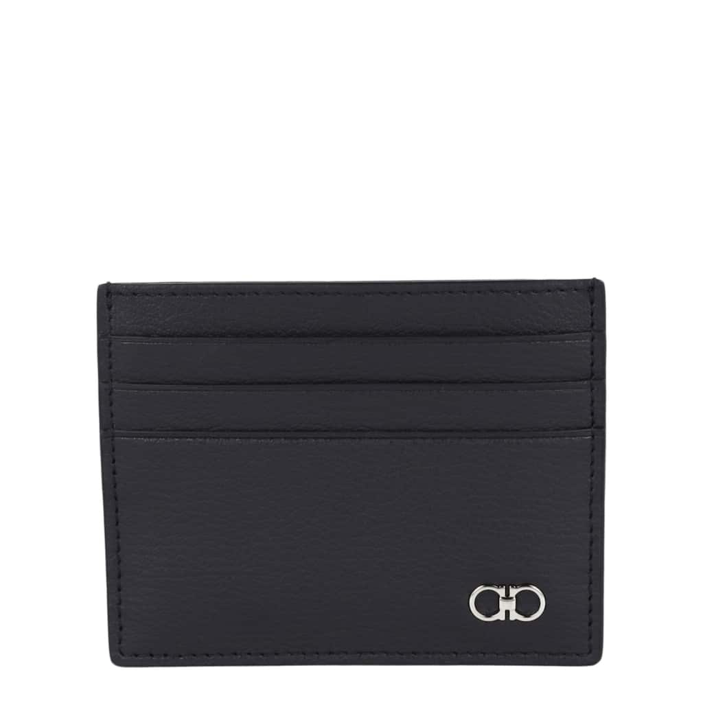 Ferragamo Gancini Leather Card Holder