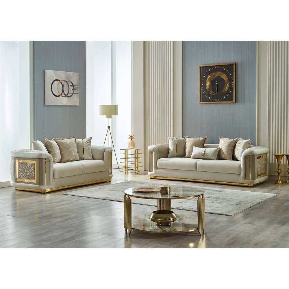 Luresta 2 Pieces Living Room Sets 1 Sofa 1 Love seat