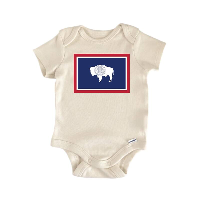 Wyoming - Baby Boy Girl Clothes Infant Bodysuit Funny Cute - White - 6-9M