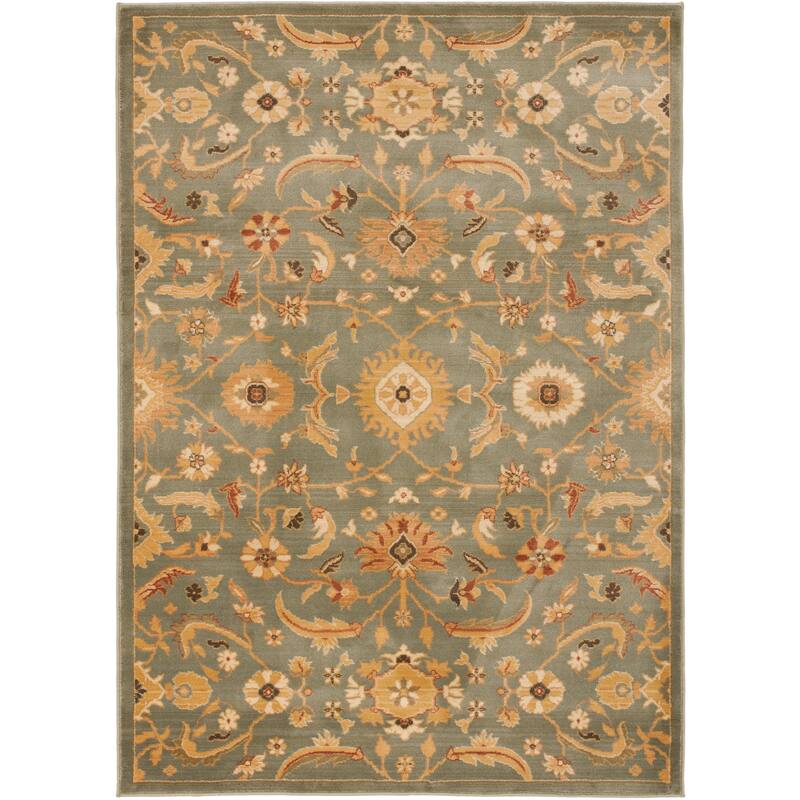 Lauren Ralph Lauren Adyson Traditional Rug - 2'6" x 4' - Blue/Gold