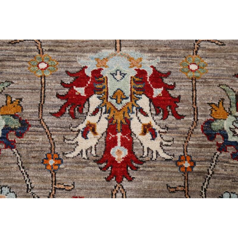 Vegetable Dye Oriental Ziegler Area Rug Wool Hand-knotted Foyer Carpet - 5'0" x 6'8"