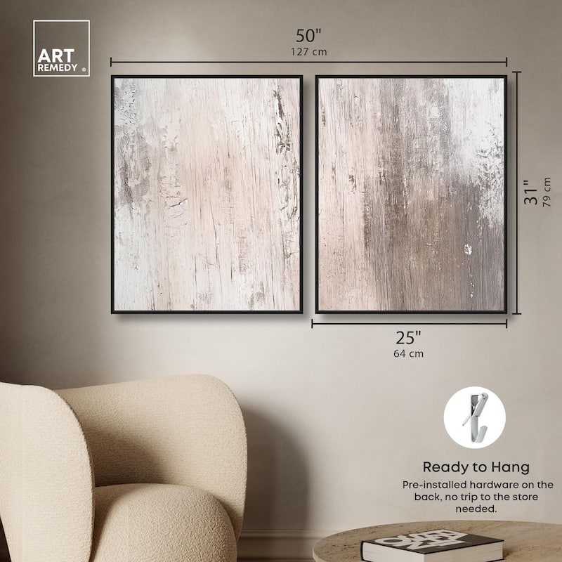 Striated Texture IV Canvas Set of 2 by Art Remedy