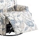 preview thumbnail 43 of 102, 29'' W Pattern Floral Swivel Manual Push Back Recliner Glider Chair