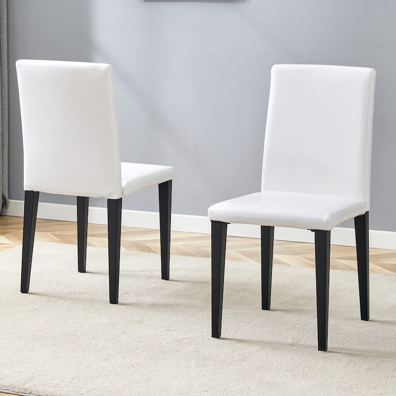 2 piece PU dining chairs, simple and versatile, comfortable and accompanied