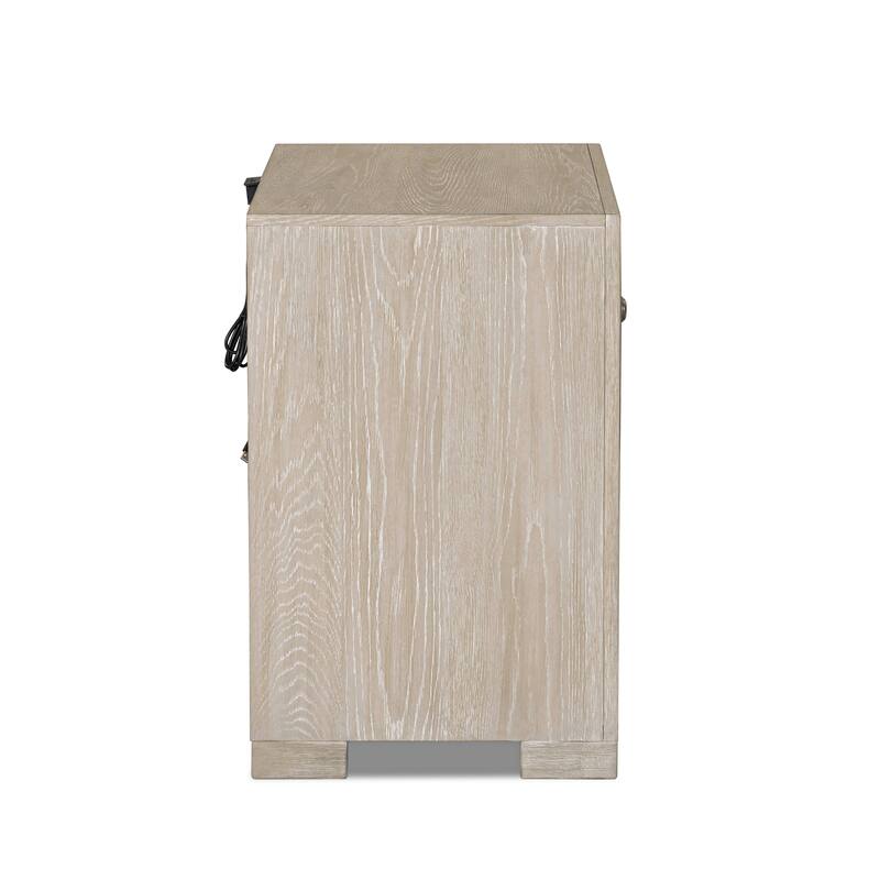 Furniture of America Durem II Modern 3-Piece Solid Wood Tawny Panel Bed with Desk and Nightstand Set