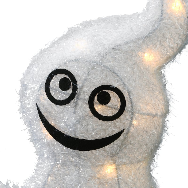 National Tree Company Halloween Pre-Lit White Ghost Outdoor Decoration, LED Lights, 18 Inches