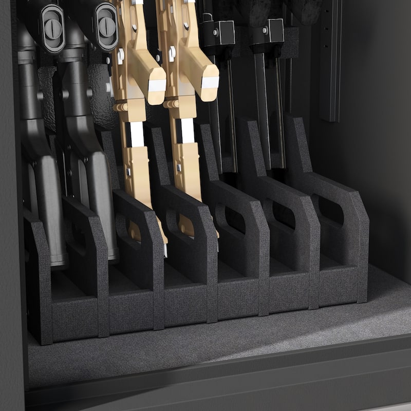 Large Gun Safe with Digital Keypad and Key Lock, Firearm Storage Cabinet