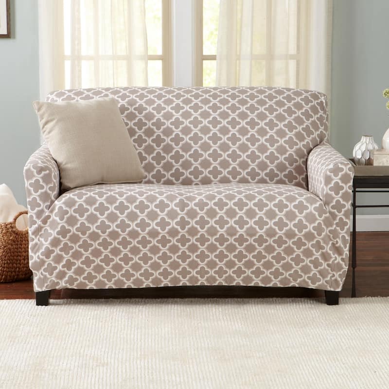 Premium Stretch Printed Loveseat Slipcover - Love Seat