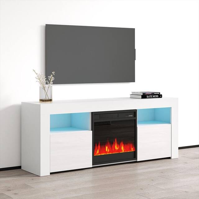Copper Grove Qorasuv 58-inch Electric Fireplace TV Console
