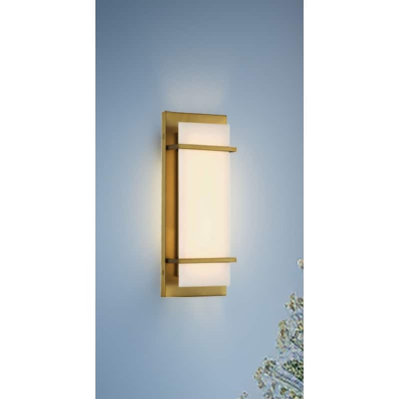 Minka Lavery 431-L Tarnos 16" Tall LED Wall Sconce with White Faux