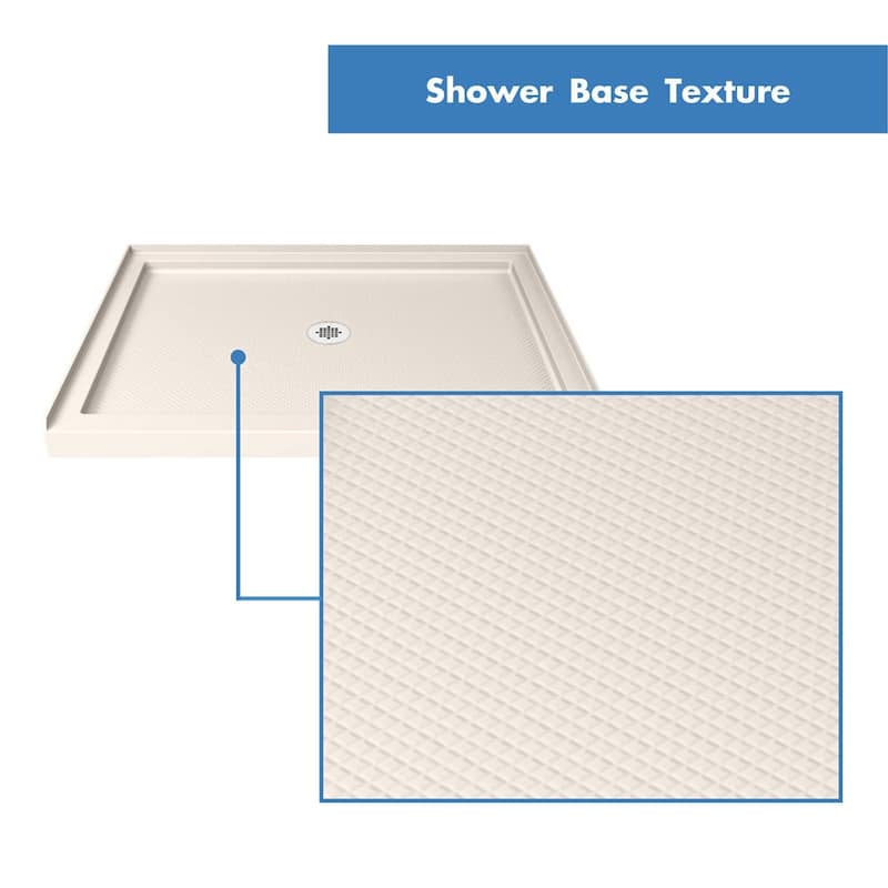 DreamLine SlimLine 36 in. D x 36 in. W x 2 3/4 in. H Single Threshold Shower Base - 36" x 36"